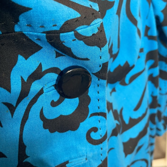 INC International Concepts Turquoise Blue 3/4 Jacket - Picture 3 of 7